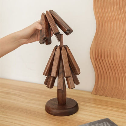 Black Walnut Wood Table Mat - Handcrafted Heat-Resistant Coaster 1