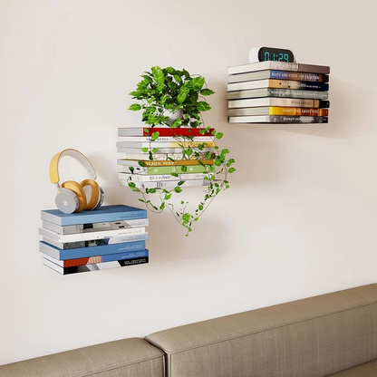 Invisible Book Shelf - Hidden Floating Wall Storage 5