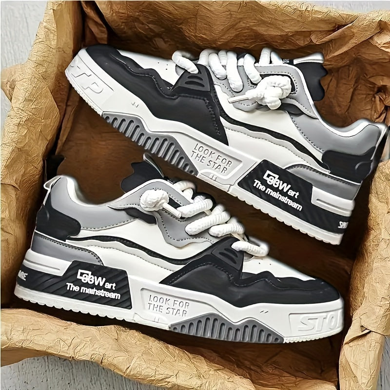 Chunky men's streetwear sneaker with tread sole & comfort padding - Cairo