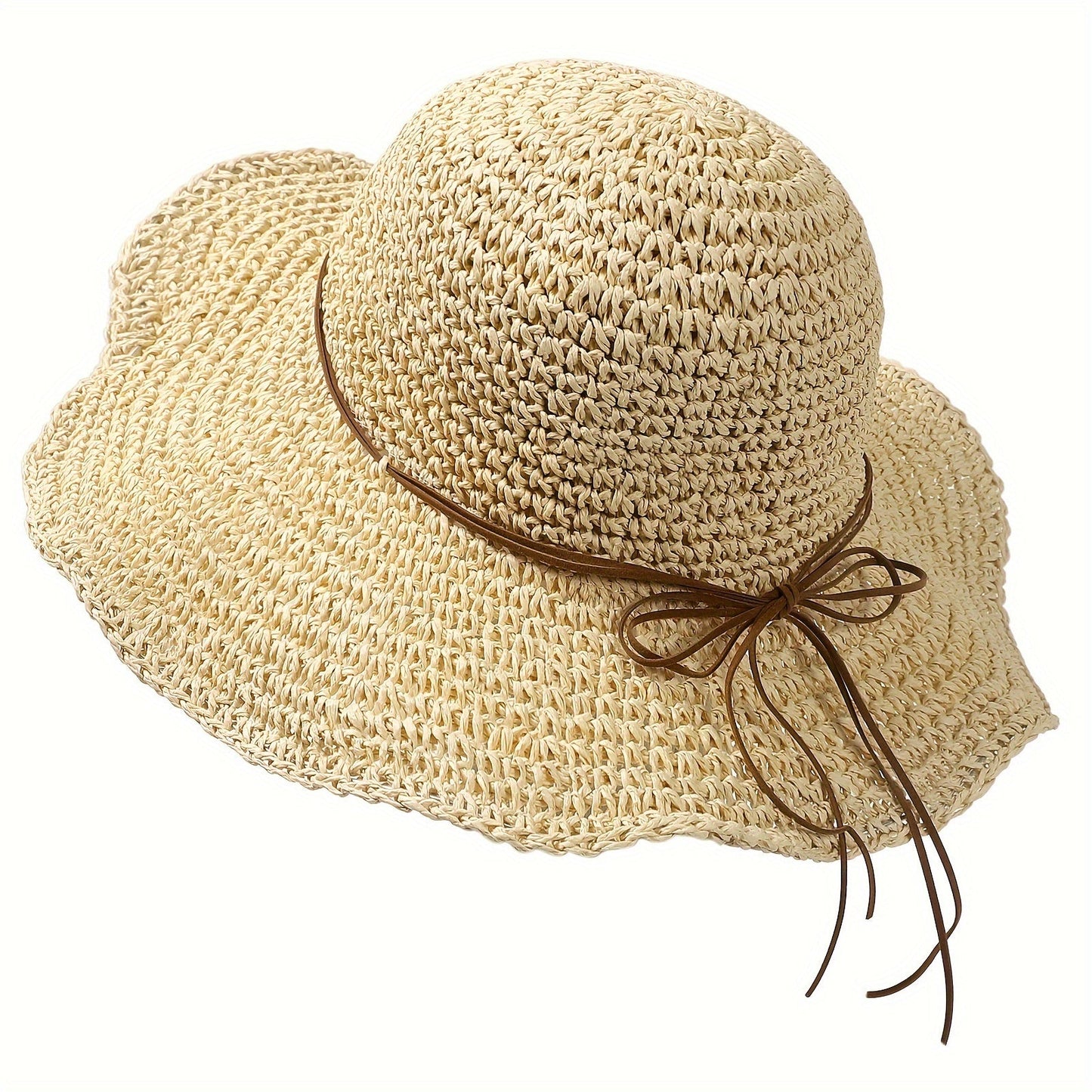 Crocheted Boho Straw Hat for Summer Trips – Elouan