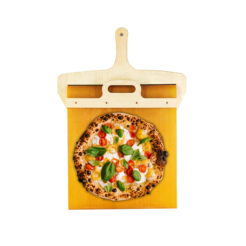 Adjustable pizza peel made of birch wood with sliding mechanism – Fornello