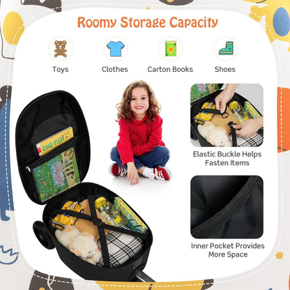 Children's 2-in-1 ride-on scooter suitcase with LED wheels