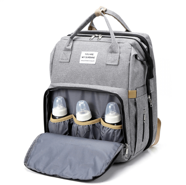 Portable baby cot and changing bag – multifunctional travel rucksack