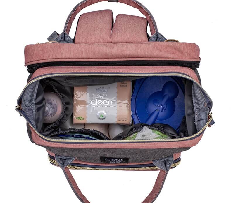 Portable baby cot and changing bag – multifunctional travel rucksack