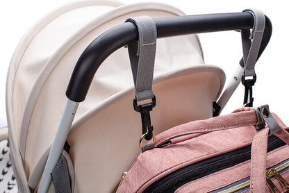 Portable baby cot and changing bag – multifunctional travel rucksack