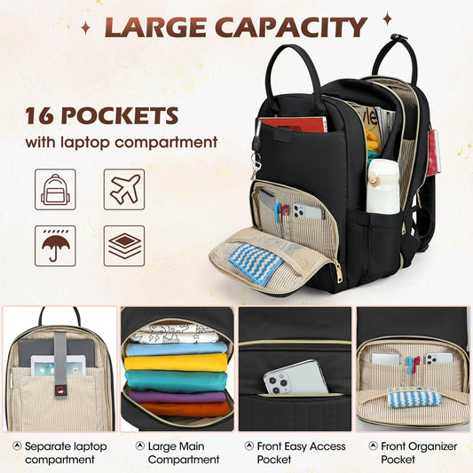 Waterproof travel backpack with a laptop compartment and several pockets – AeroFlex series