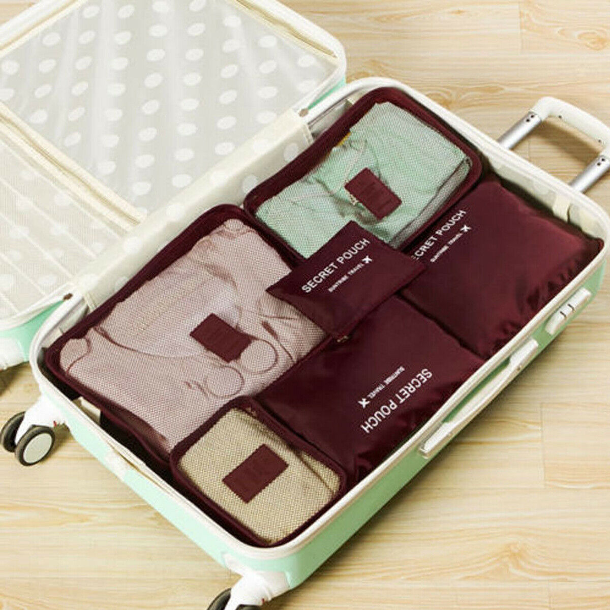 Luggage organiser set – 2 for the price of 1: space-saving travel storage bags