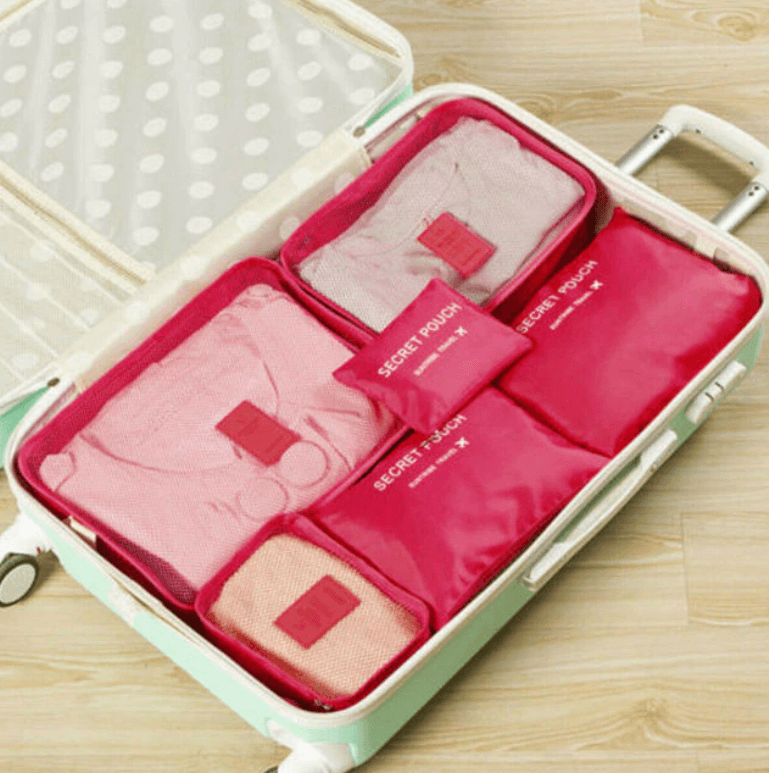 Luggage organiser set – 2 for the price of 1: space-saving travel storage bags