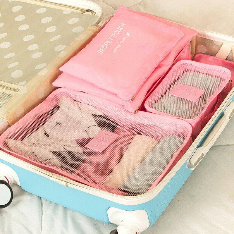 Luggage organiser set – 2 for the price of 1: space-saving travel storage bags