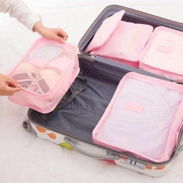 Luggage organiser set – 2 for the price of 1: space-saving travel storage bags