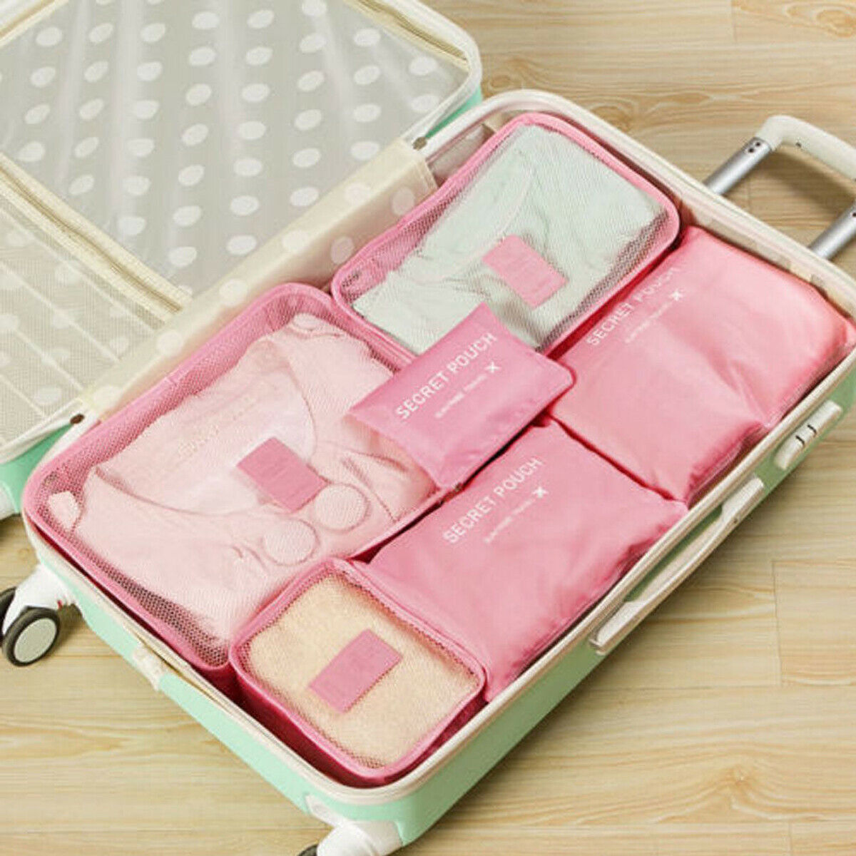 Luggage organiser set – 2 for the price of 1: space-saving travel storage bags