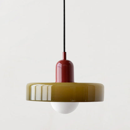 Bauhaus Colored Glass Pendant Light 30