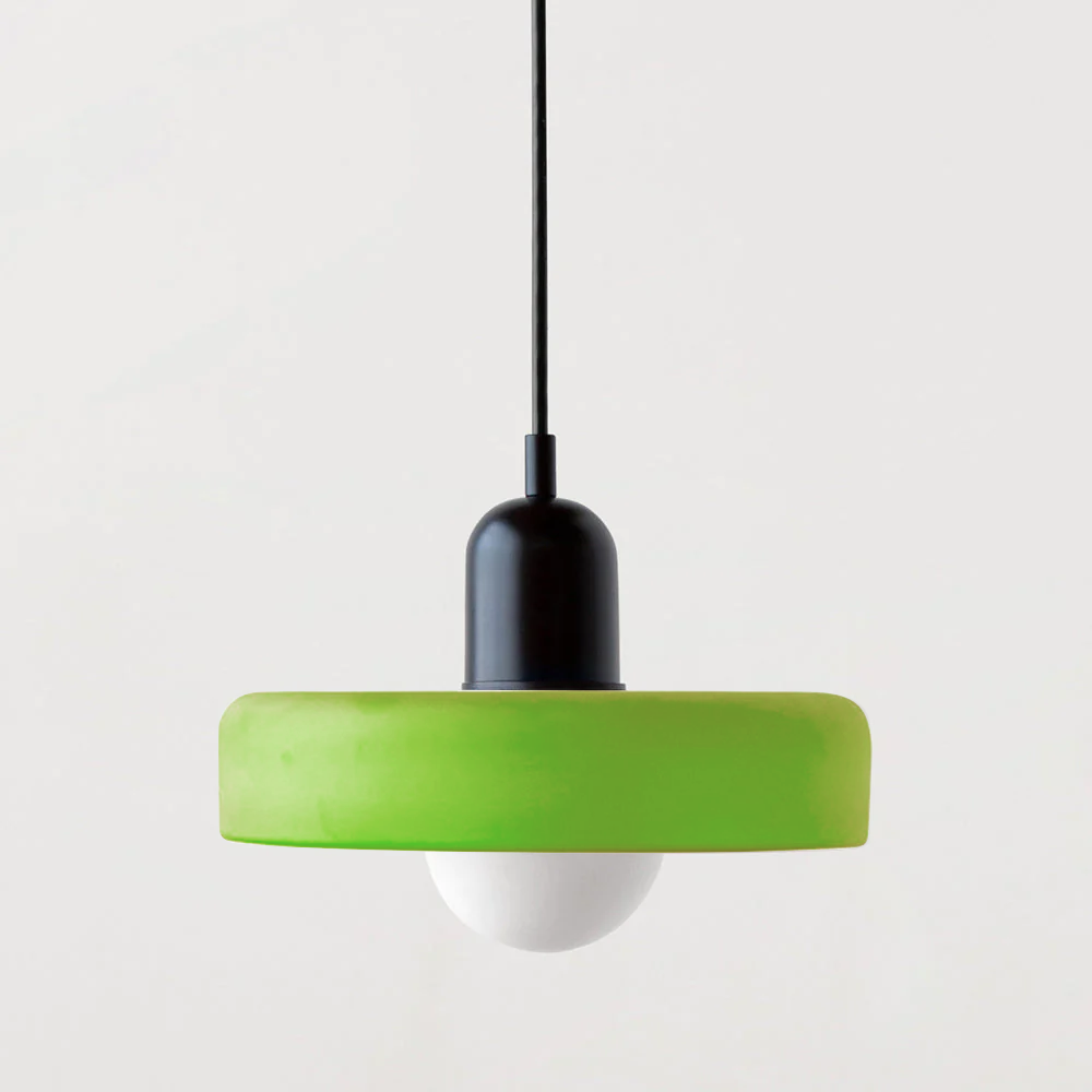 Bauhaus Colored Glass Pendant Light 20