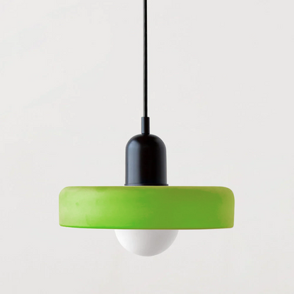 Bauhaus Colored Glass Pendant Light 20