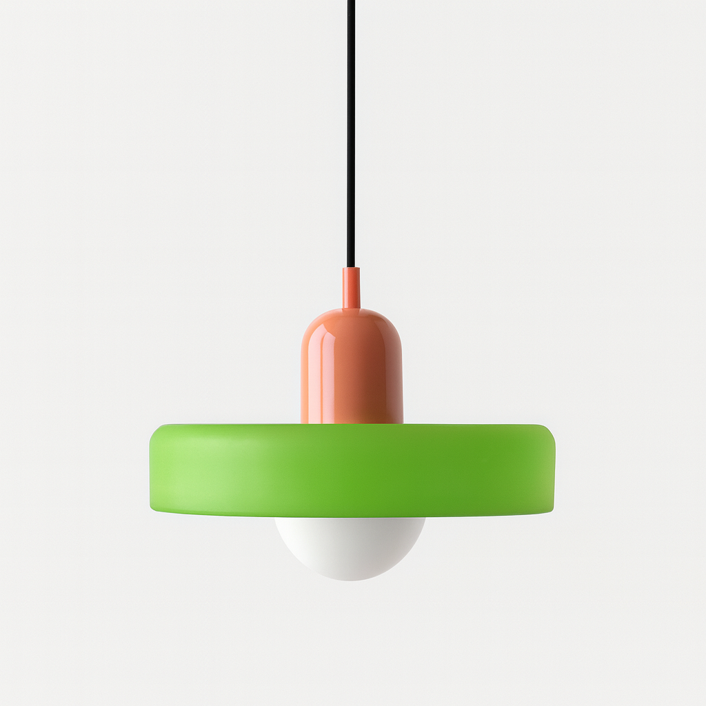 Bauhaus Colored Glass Pendant Light 24