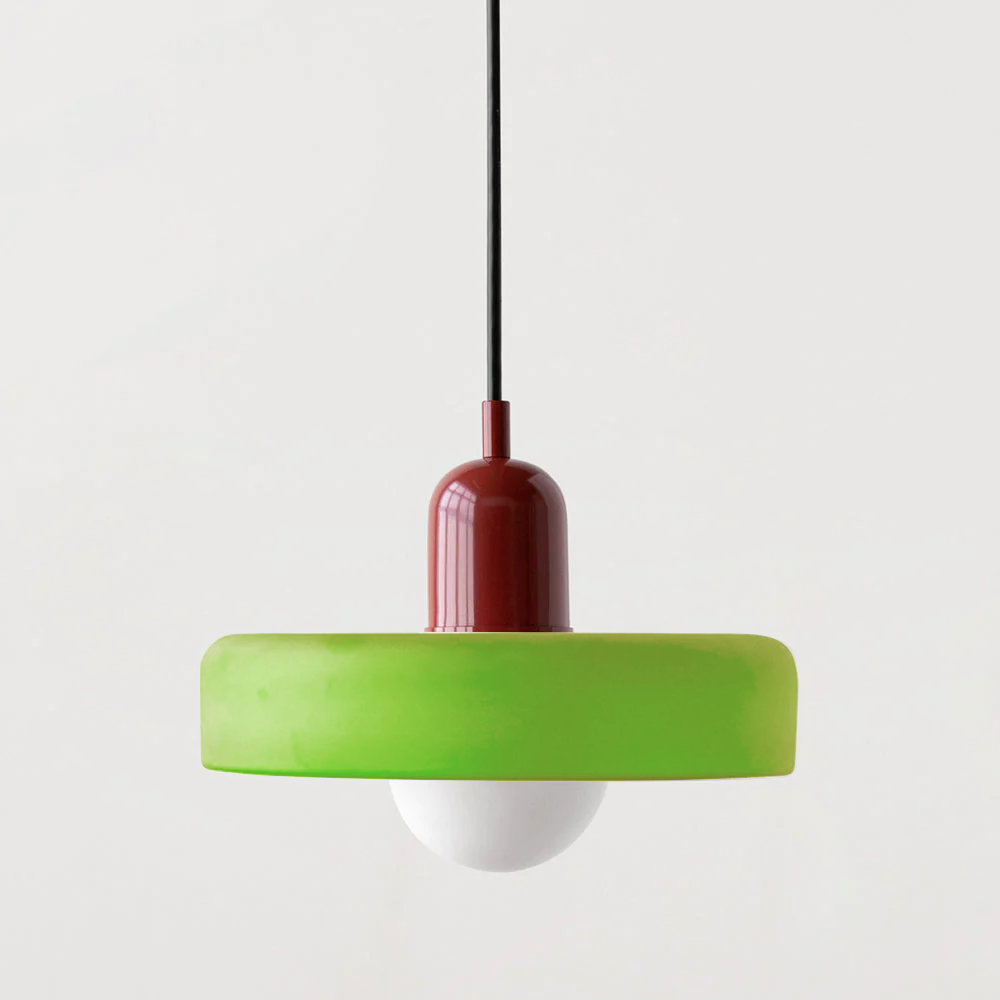 Bauhaus Colored Glass Pendant Light 19