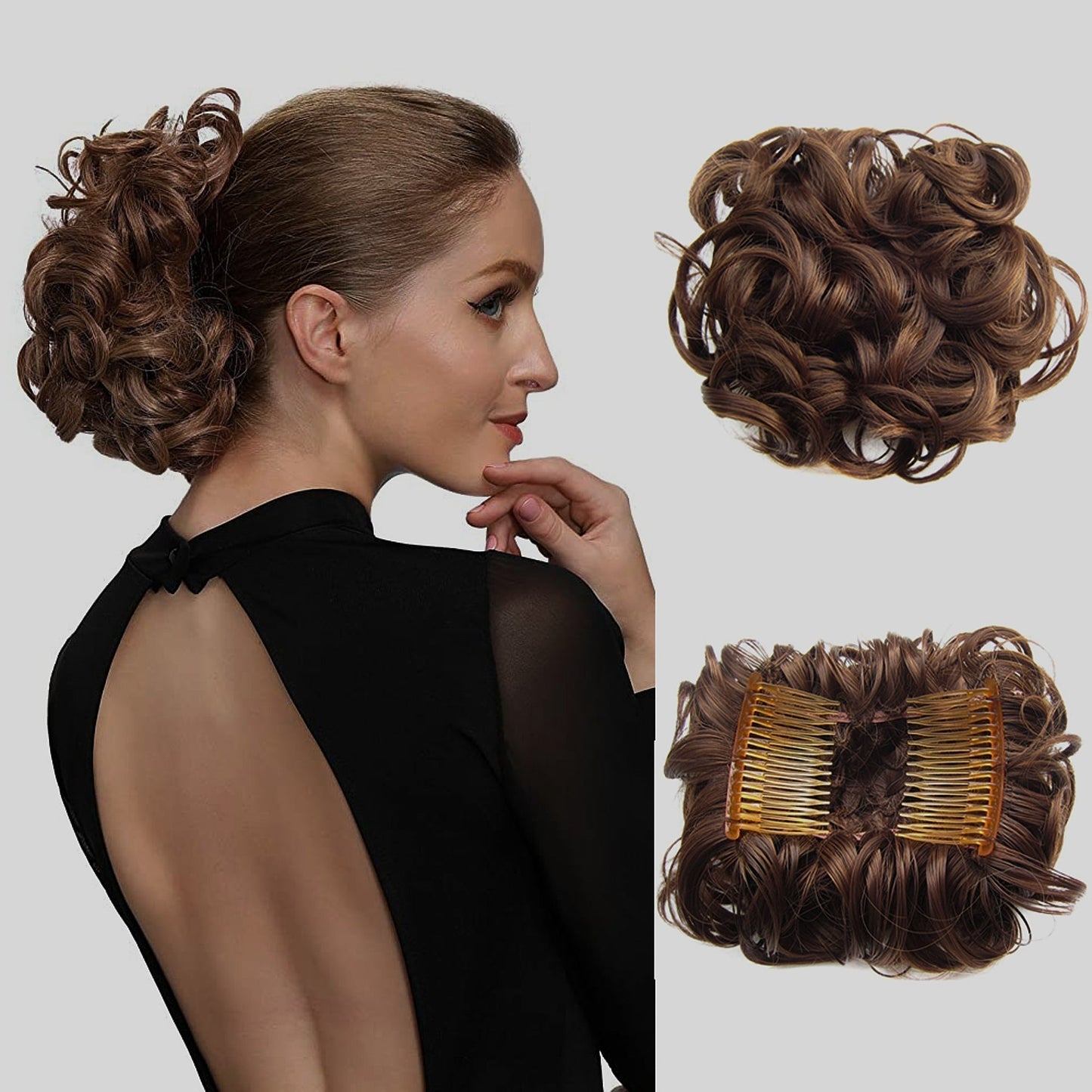Curly Knot Hair Extension – FluffyFix