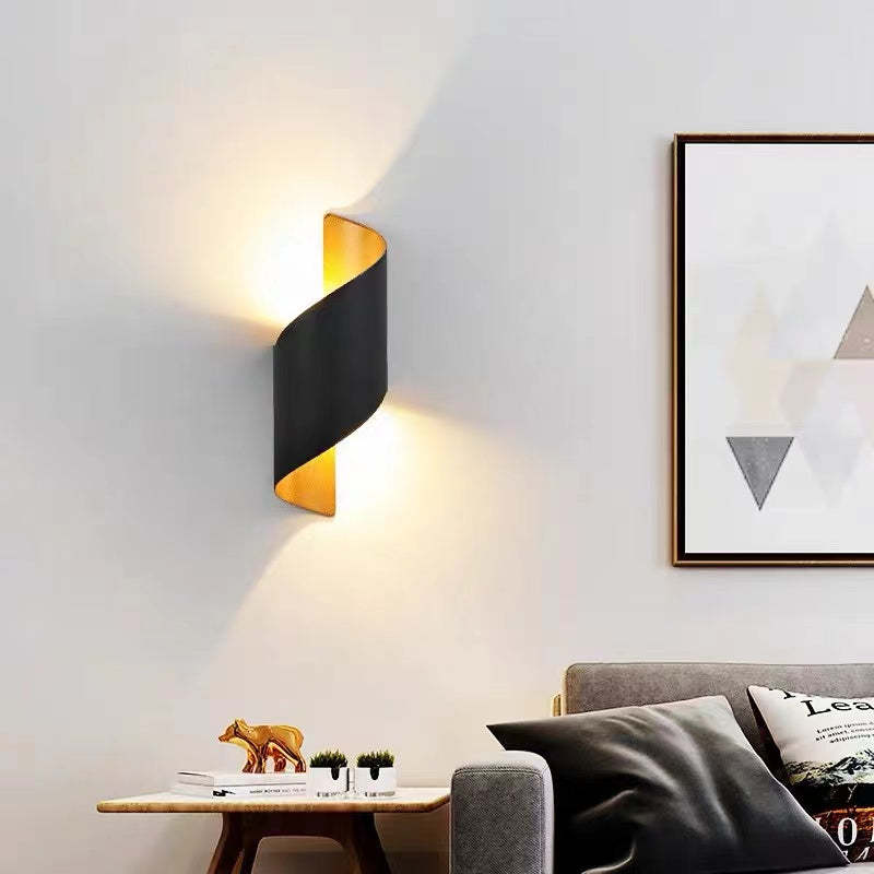 Modern Spiral LED Wall Lamp – TwistLight