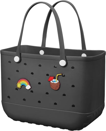 Waterproof EVA beach bag – large, washable tote for outdoor autumn walks