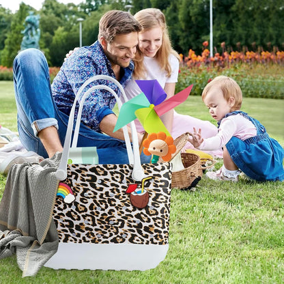 Waterproof EVA beach bag – large, washable tote for outdoor autumn walks