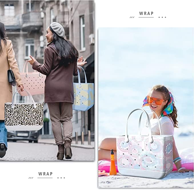 Waterproof EVA beach bag – large, washable tote for outdoor autumn walks
