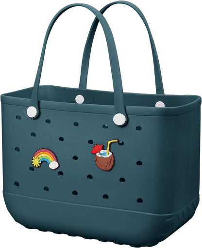 Waterproof EVA beach bag – large, washable tote for outdoor autumn walks