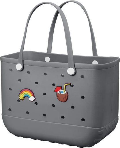 Waterproof EVA beach bag – large, washable tote for outdoor autumn walks
