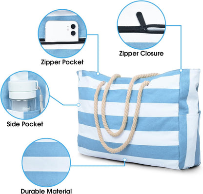 Large waterproof zipped bag for work and leisure