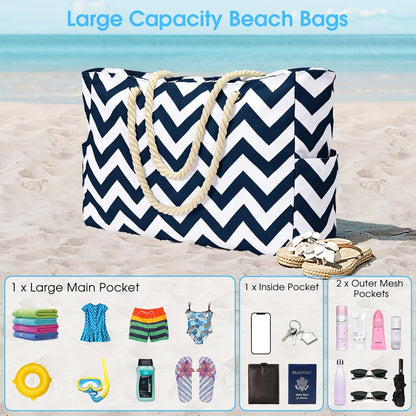 Large waterproof zipped bag for work and leisure
