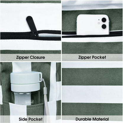 Large waterproof zipped bag for work and leisure