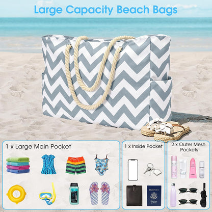 Large waterproof zipped bag for work and leisure