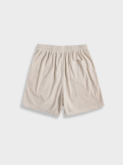 Men's corduroy shorts with button fastening – Sven
