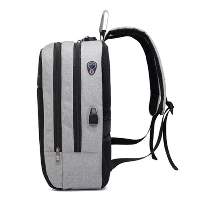 Waterproof anti-theft laptop rucksack – concealed zip design with USB charging port