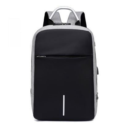 Waterproof anti-theft laptop rucksack – concealed zip design with USB charging port