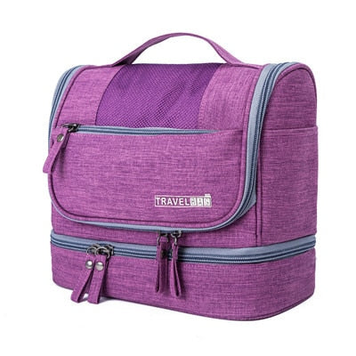 Large Hanging Toiletry Bag Organiser – Travel Case with Multiple Compartments