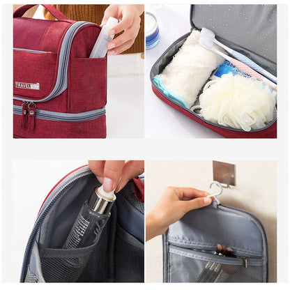 Large Hanging Toiletry Bag Organiser – Travel Case with Multiple Compartments
