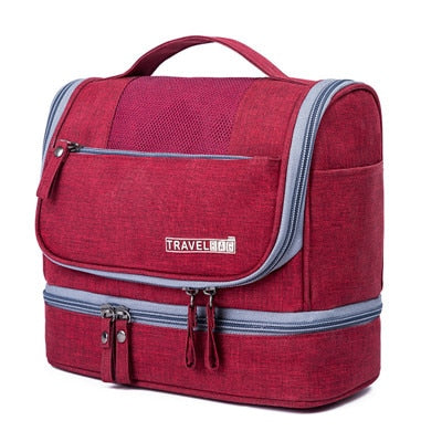 Large Hanging Toiletry Bag Organiser – Travel Case with Multiple Compartments
