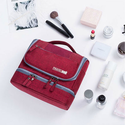 Large Hanging Toiletry Bag Organiser – Travel Case with Multiple Compartments