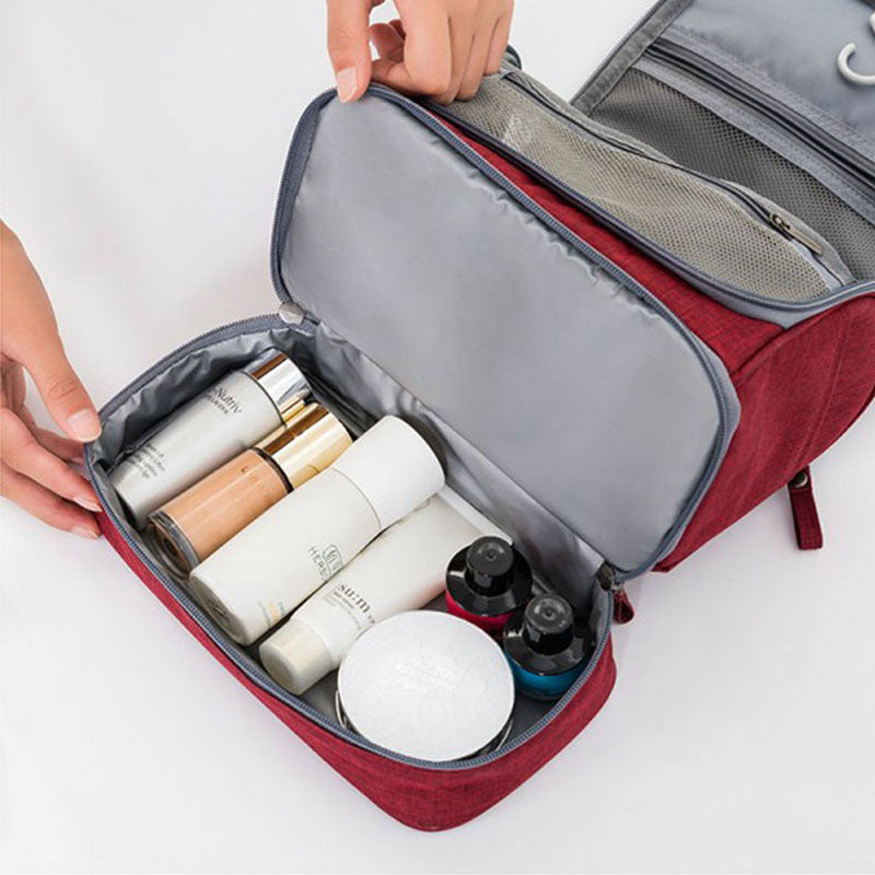 Large Hanging Toiletry Bag Organiser – Travel Case with Multiple Compartments