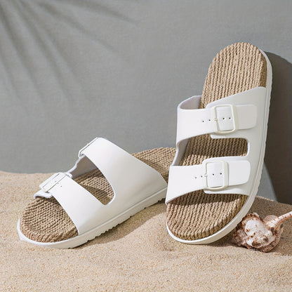 Stylish men's summer slip-ons with adjustable straps - GripStep