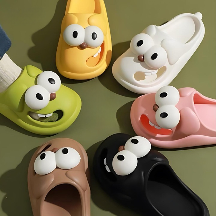 Cartoon slippers with comfort and character - PawJoy Cozy Pup slippers