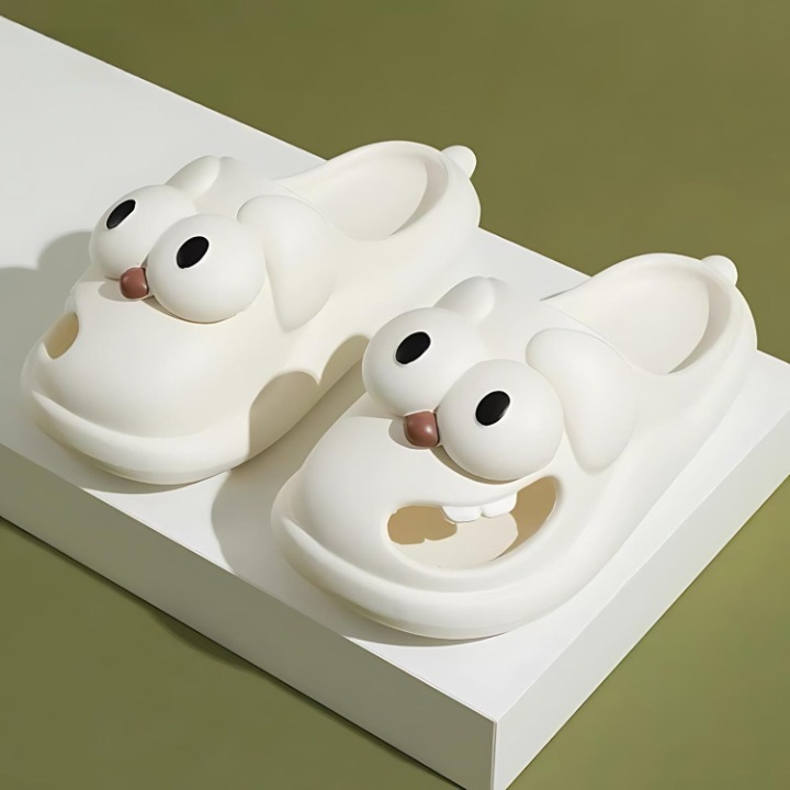 Cartoon slippers with comfort and character - PawJoy Cozy Pup slippers