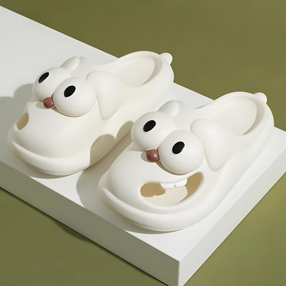 Cartoon slippers with comfort and character - PawJoy Cozy Pup slippers
