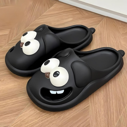 Cartoon slippers with comfort and character - PawJoy Cozy Pup slippers