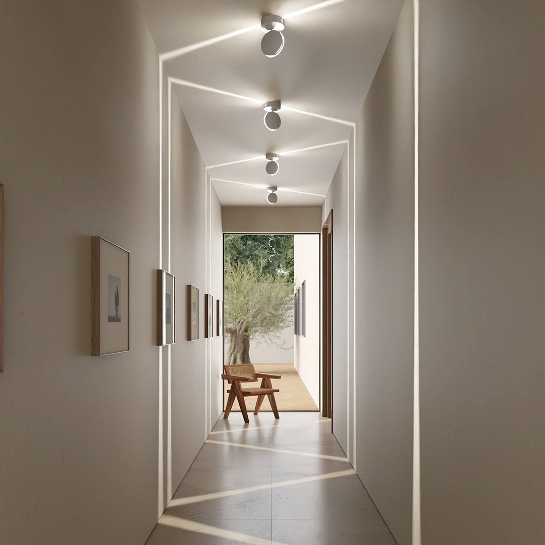 LED Wall Sconce with Spotlight Function | 360° Rotating Head | Square Beam 6