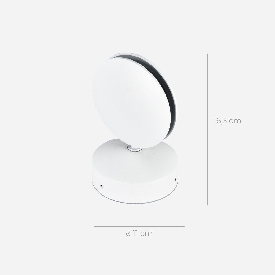LED Wall Sconce with Spotlight Function | 360° Rotating Head | Square Beam 9
