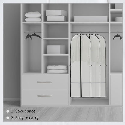 Long garment storage cover – 180 cm garment bag with zip and viewing window for autumn (Buy 1, Get 1 FREE)