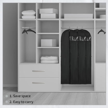 Long garment storage cover – 180 cm garment bag with zip and viewing window for autumn (Buy 1, Get 1 FREE)