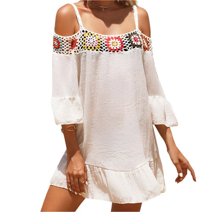Strapless mini dress with a loose fit – Livia