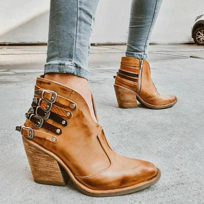 Ladies' Ankle Boots with Heel – Clara